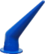 Caulking Tip Blue Bent Cone